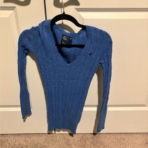 American Eagle Outfitters Light Blue Cable Knit Sweater